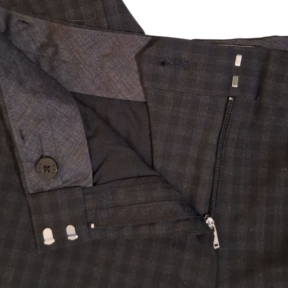 GAP Perfect Trouser Black/Grey Checkered Stretch Pants Straight-Leg. Size 6R - Picture 5 of 14
